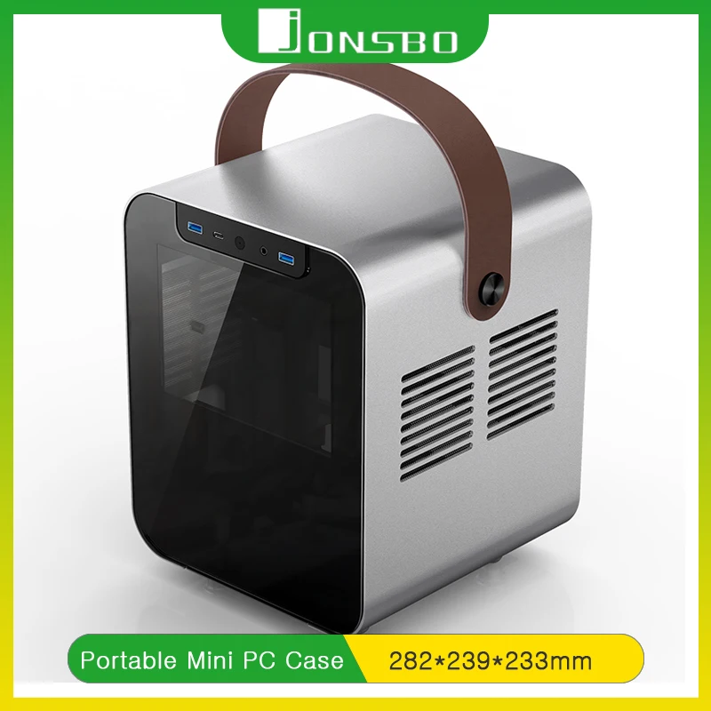 

JONSBO BO100 Side Transparent Portable Mini PC Case for ITX Motherboards