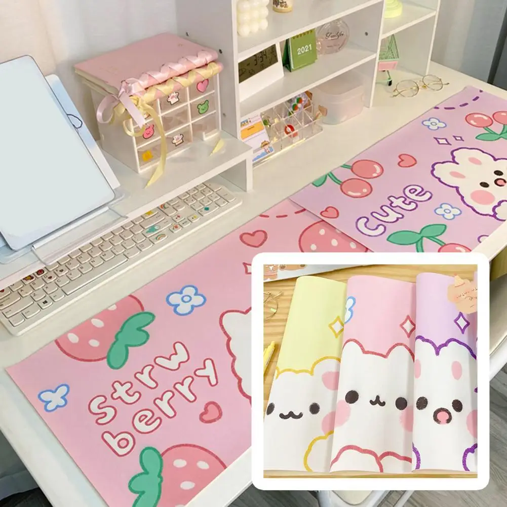 

Mouse Pad Wear-resistant Long Lifespan Rubber Desktop Keyboard Mat for Students