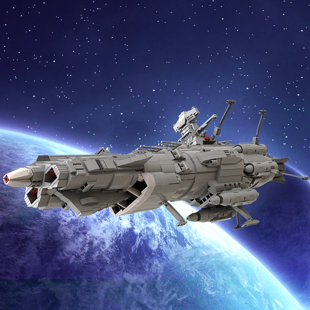 Космический линкор MOC Andromeda 2199 модель строительных блоков космический боевые