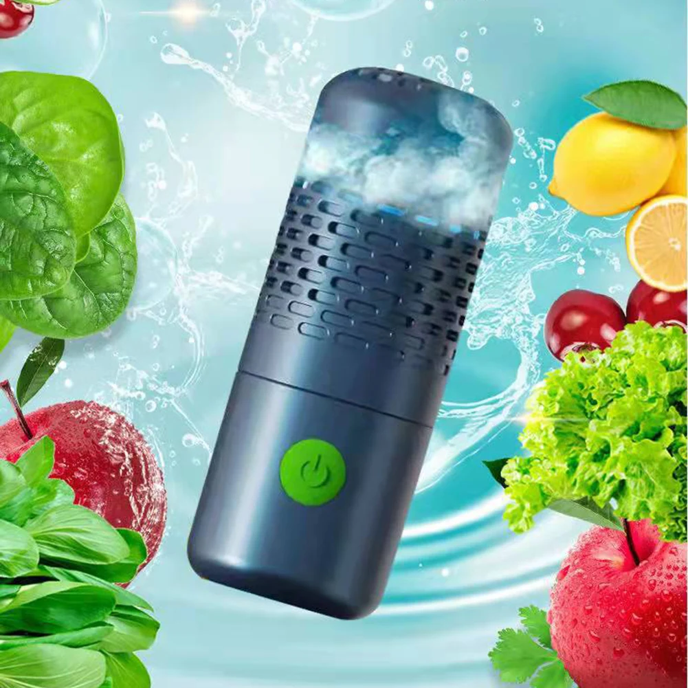 

Fruit Vegetable Washing Machine Disinfection Cleaner Remove Pesticide Sterilization Food Purifier Capsule Shape Portable Wirelss
