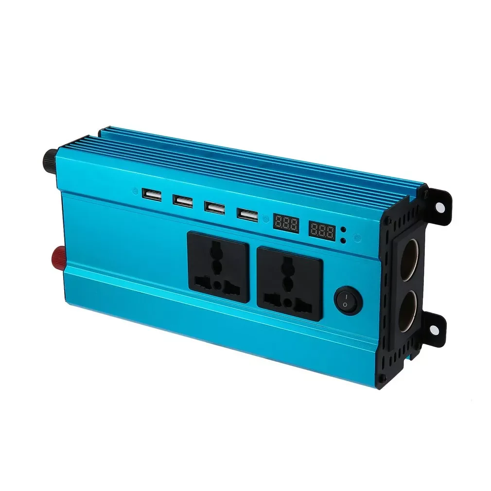 Professional 4000W Power Inverter DC to AC Home Fan Cooling Car Converter for Household Appliances 4 USB Power Ports enlarge