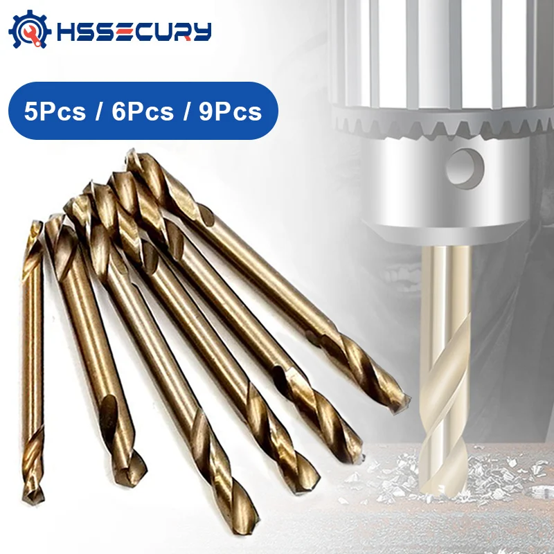 

Сверло со шнеком HSSECURY, двухстороннее, из нержавеющей стали с двойной окантовкой, с кобальтовым ультратвердым сверлом, сверление железа, 3,0-5,5...