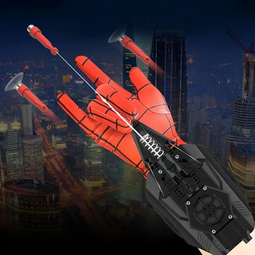 

Fully Automatic Spider Web Shooters Wrist Launcher Device Cosplay Accessories Props Wrist Toys Rope Launcher For Kids Boys K8o1