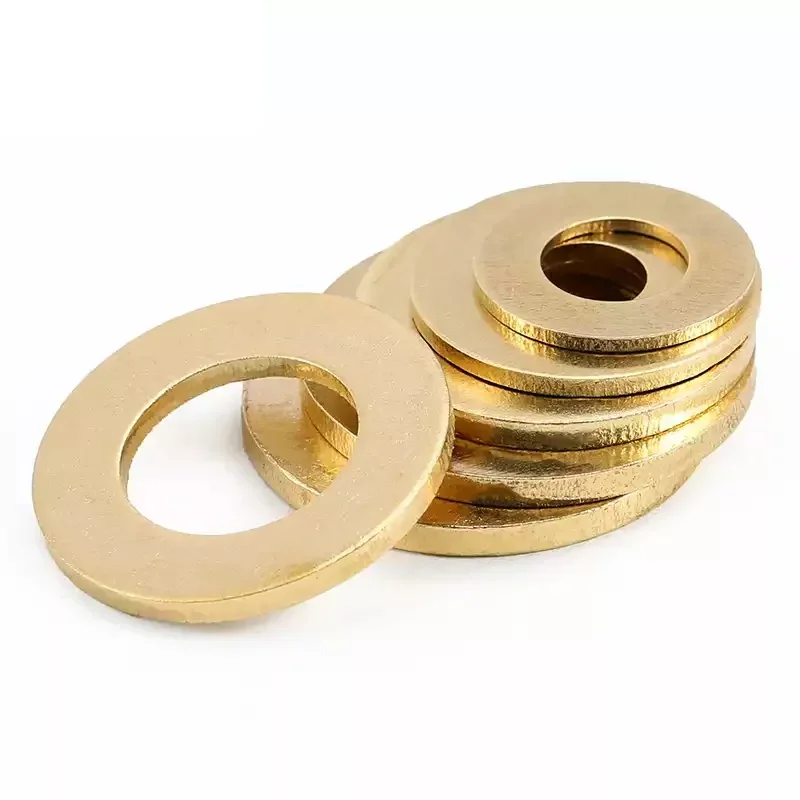 M2 M2.5 M3 M4 M5 M6 Латунная плоская прокладка Металлическая простая Проставки
