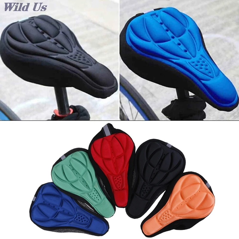 

3D Soft Silicone Gel Pad Cushion Cover 5 Colors Bicycle Saddle Seat Mountain Bike Cycling Thickened Extra Comfort Ultra