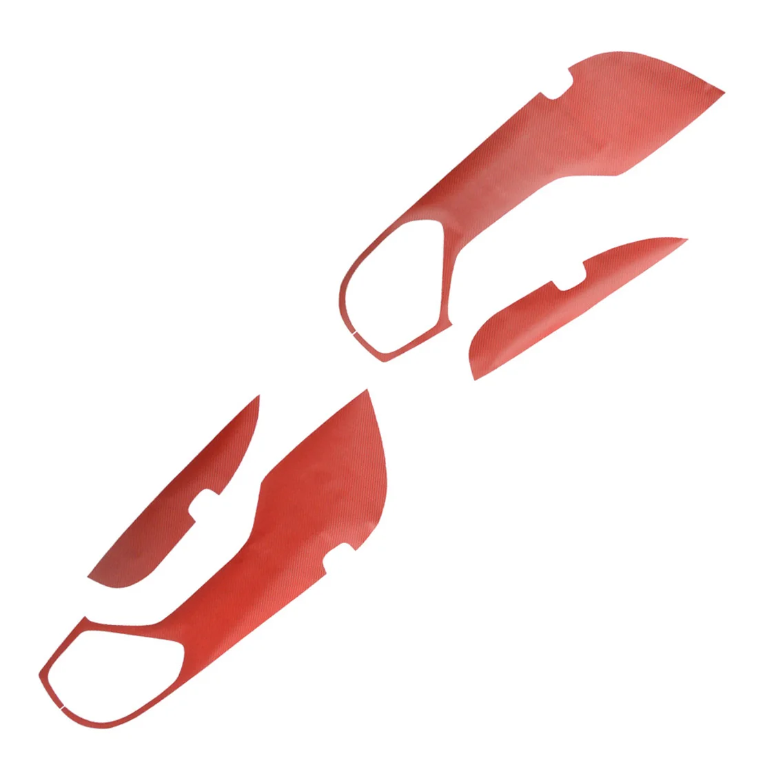 

4 шт./компл. Противоударная крышка внутренней двери автомобиля, отделочная наклейка, подходит для Honda Accord 2018 2019 2020 2021, Красный винил из углеро...