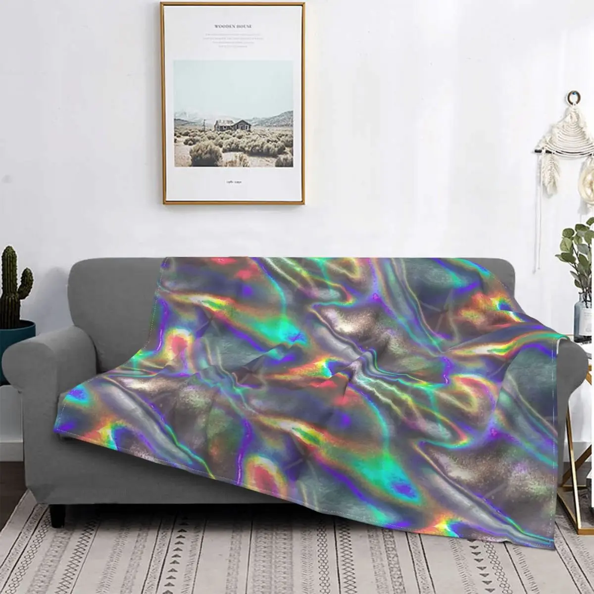 

Manta с голографическим принтом, для cama colcha, manta a cuadros, colcha de lana de 90, ropa de cama de algodón