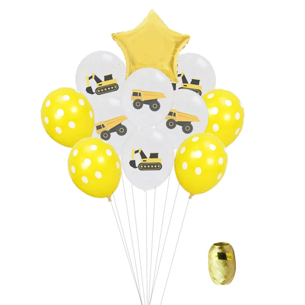 

22pcs Birthday Party Balloons Truck Balloon Vehicle Balloons Star Balloons Party Balloons Polka Dot Balloons