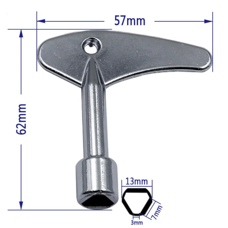 4 In 1 Cross Switch Key Wrench Tool Accessories Universal Square Triangle Train Electrical Cupboard Box Elevator Cabinet |