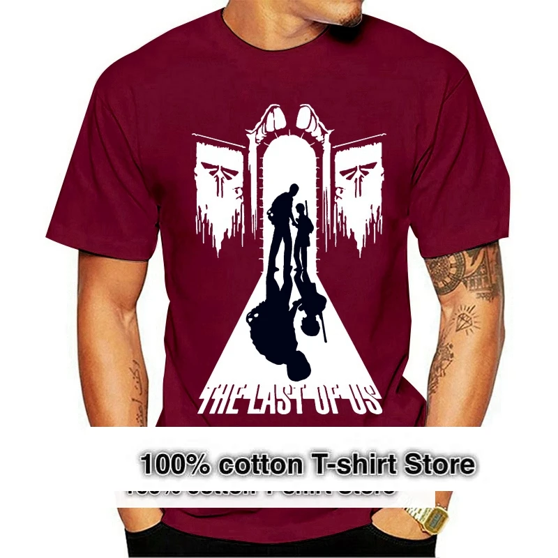 

Футболка The Last Of Us, Весенняя Мужская футболка с круглым вырезом, модный подарок, забавная трикотажная футболка с коротким рукавом