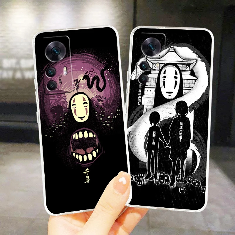 

Anime Spirited Away No Face Cover For Xiaomi Mi 13 12X 12 11 11T 11i 10T 10 Pro Lite Ultra 5G 9T 8 A3 Transparent Phone Case