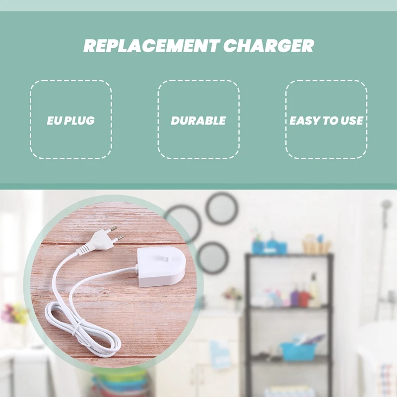 Сменное зарядное устройство для зубной щетки комплект зарядки с вилкой