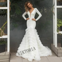 viktoria elegant wedding dress sweetheart court train satin mermaid women custom maderobe de mari%c3%a9e