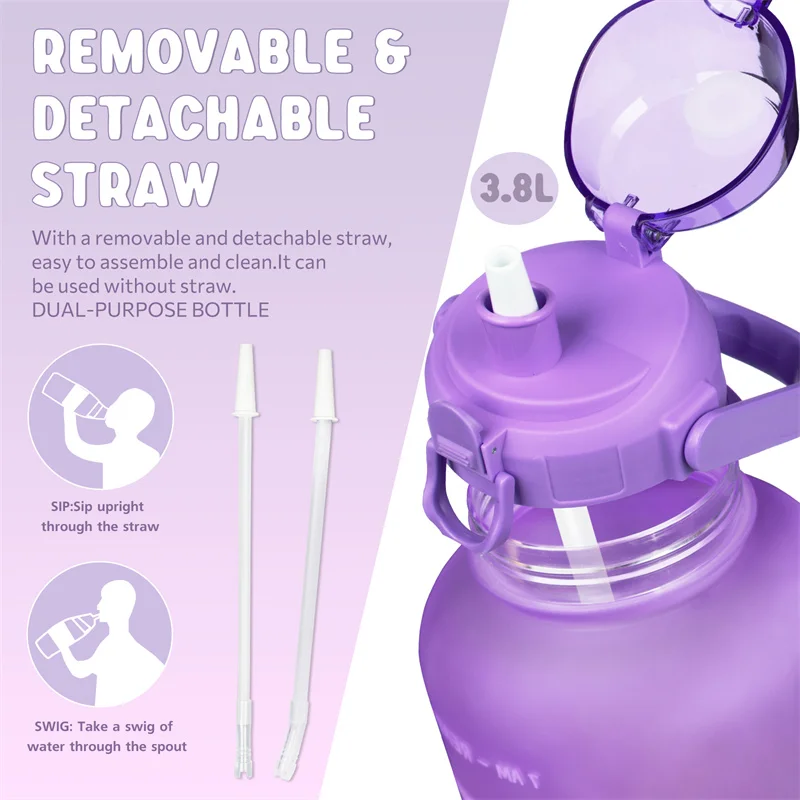 Спортивные бутылки для воды объемом 1/2 литра с соломинкой | Дом и сад