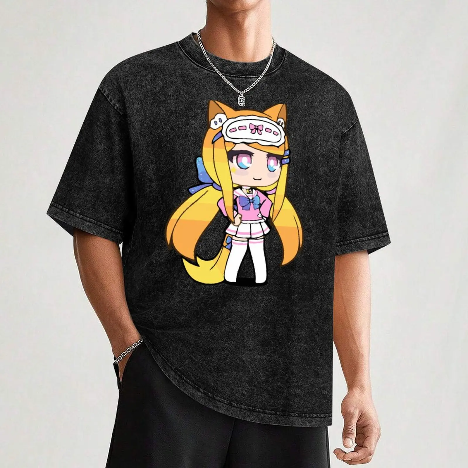 Футболка Gacha Life Senpaibuns блузка мужская футболка летняя рубашка винтажная