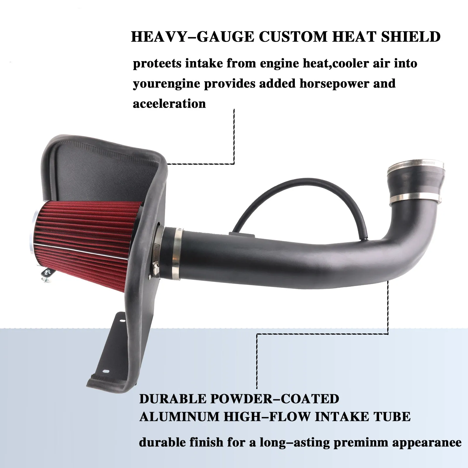 Для Chevrolet GMC Silverado Cadillac Escalade GMC Sierra 1500 Denali Yukon система впуска холодного воздуха теплозащитный экран воздушный фильтр (art.: 3920cd8d42fe1) - 3920cd8d42fe1