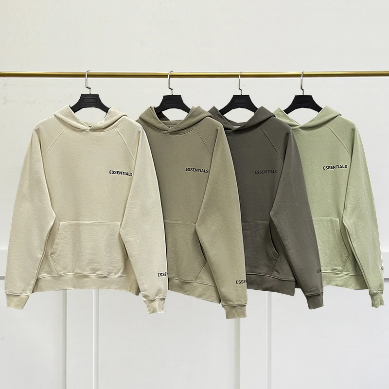 

New Harajuku Sweater Men's Essentials Hoodie Sweatshirt Reflective Letter Print Hoodie Plus Size Hip Hop Street Apparel