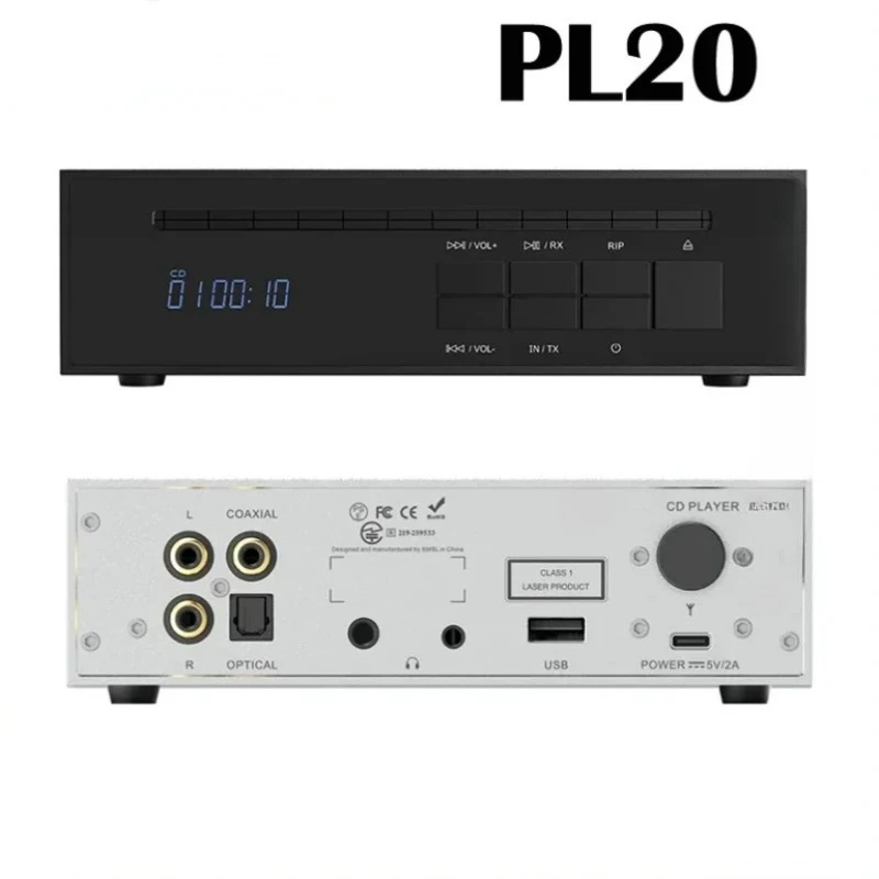 Фото SM SL PL100 CD-плеер CS43131*1 PL20 CS43131*2 Настольный декодер с оптическим входом и выходом для наушников 3,5 мм с пультом дистанционного управления №2
