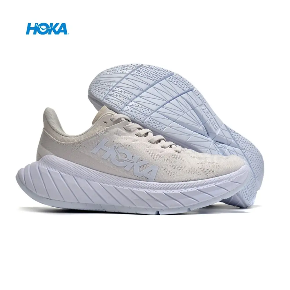 HOKA Carbon X2 Men Sneakers Road Racing Carbon Plate Shock-absorbing Running Shoes for Women Casual Outdoor Sports Shoes Tennis
