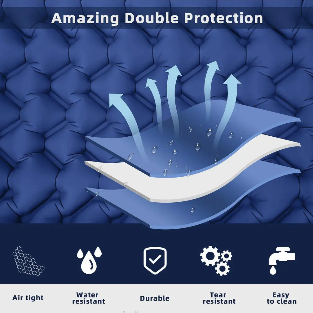 Naturehike Inflatable Mattress Single Camping Mat Air Mattress Ultralight Hiking Sleeping Pad Folding Bed Travel Sleeping Mat