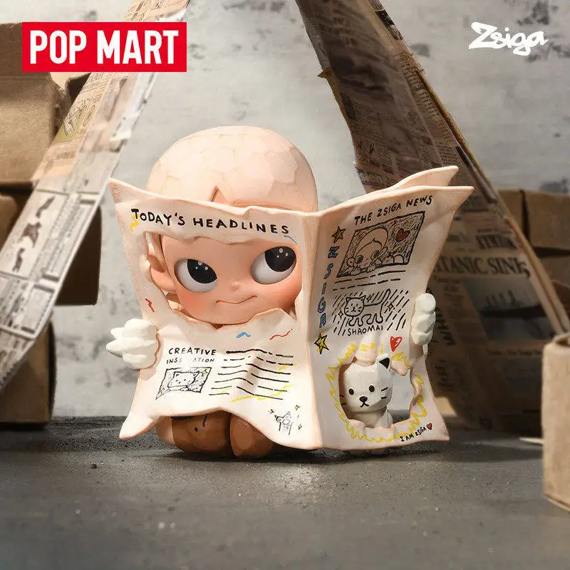 Фото Коллекционная фигурка Pop Mart Zsiga Walk Under The Sun Series Blind Mystery Box, настольное украшение, подарок для взрослых коллекционеров №3