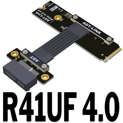 

PCIe x1 extension cable supports NVMe SSD interface PCIE 4.0x1 full-speed ADT