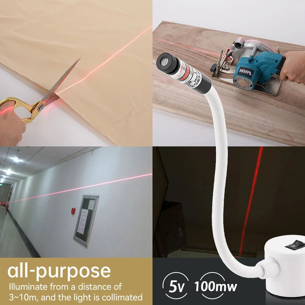 Лазерная лампа с магнитным основанием 5 в пост. Тока