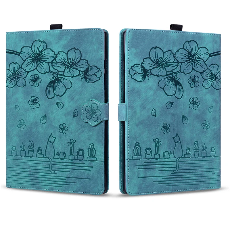 Фото Чехол GEFENIS Funda для Kindle Paperwhite 12 поколения 2024 7 дюймов с тиснением 3D цветок кошка кошелек-подставка чехол для Kindle Paperwhite 2 №3