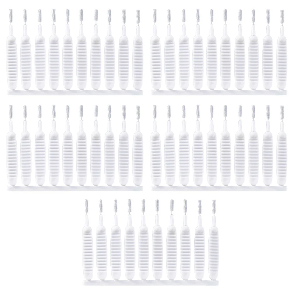 

50 Pcs Mini Scrub Brush Pore Cleaner Mini Tube Brush Bottle Brush Set Cleaning Brush Unclog Small Bottle Brush Cleaner