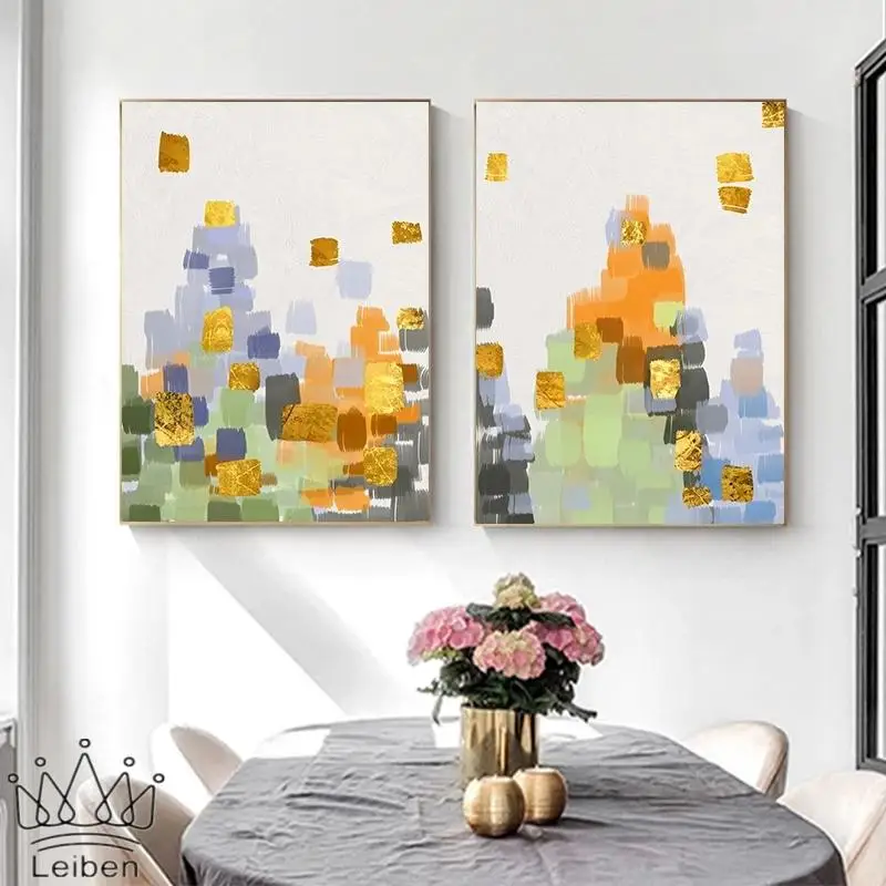 

Abstract Colorful Graffiti Mosaic Pattern Poster Printing Nordic Landscape Canvas Painting Modern Wall Art Picture for Decor