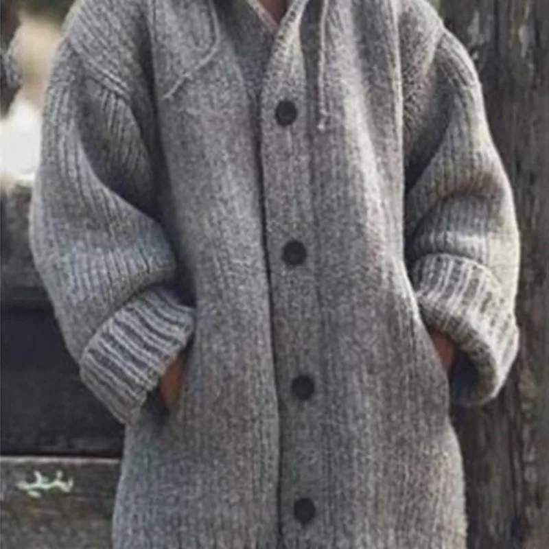 

Толстовка Женская модная однотонная свободная осенне-зимняя теплая куртка-свитер вязаная куртка с длинным рукавом