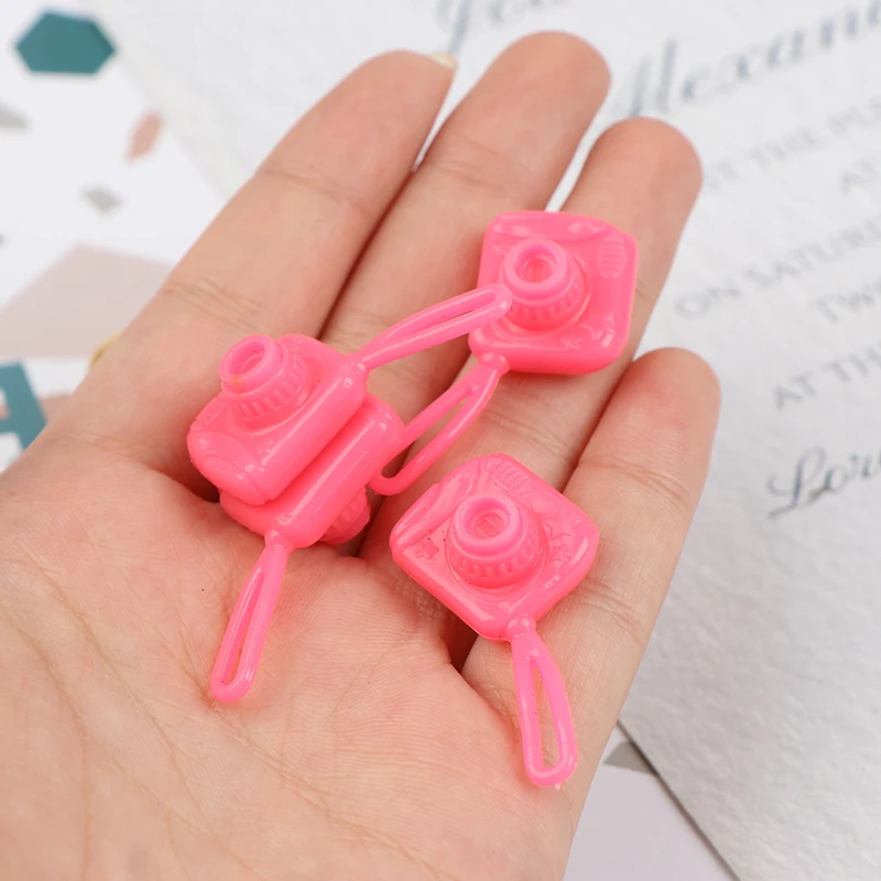 

4PCS Dollhouse Scene Decoration Mini PVC Soft Plastic Small Camera Model Kids Pretend Play Toys
