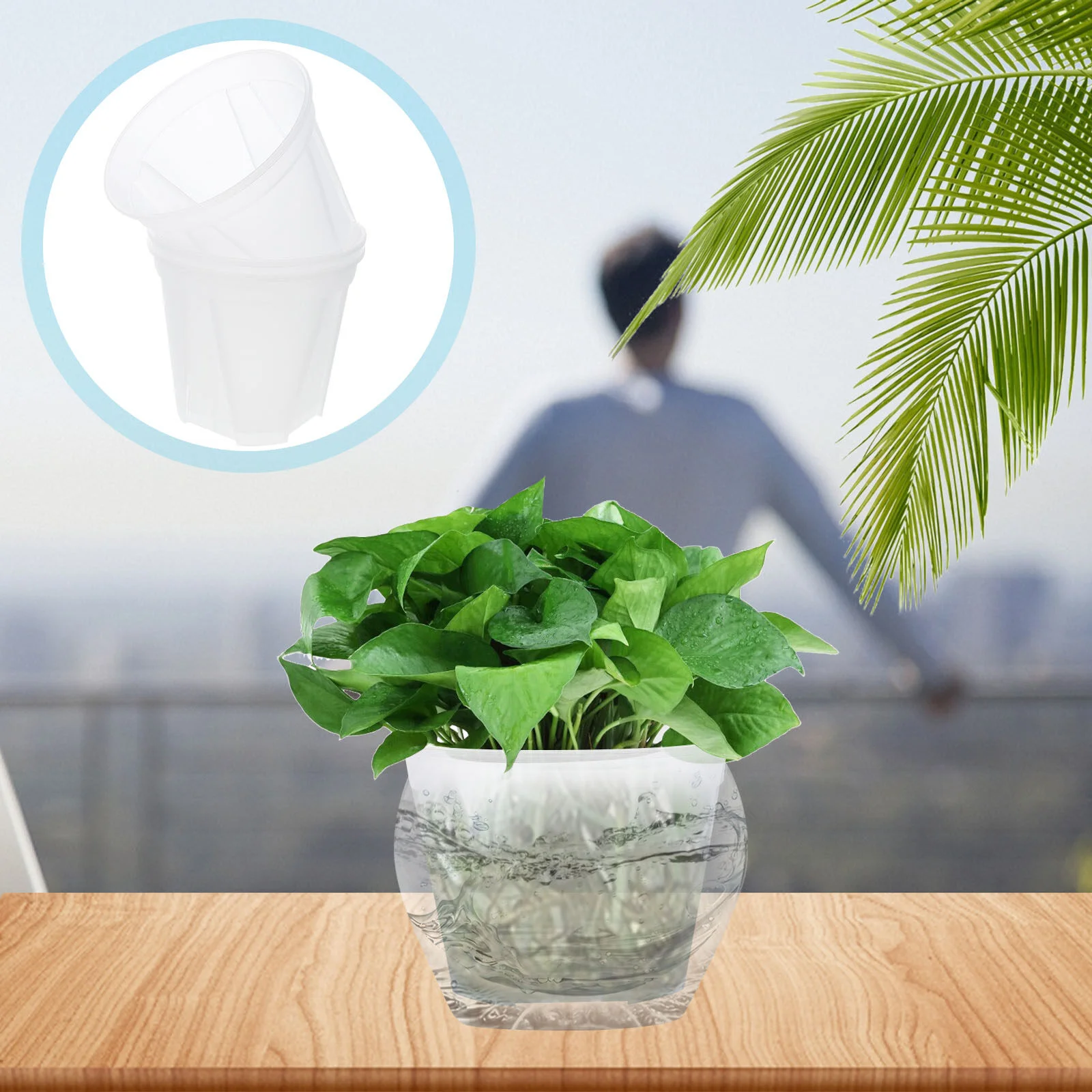 

Garden Pot Clear Vases Breathable Flower Pots Flowerpots Gardening Tool Root Control Outdoor