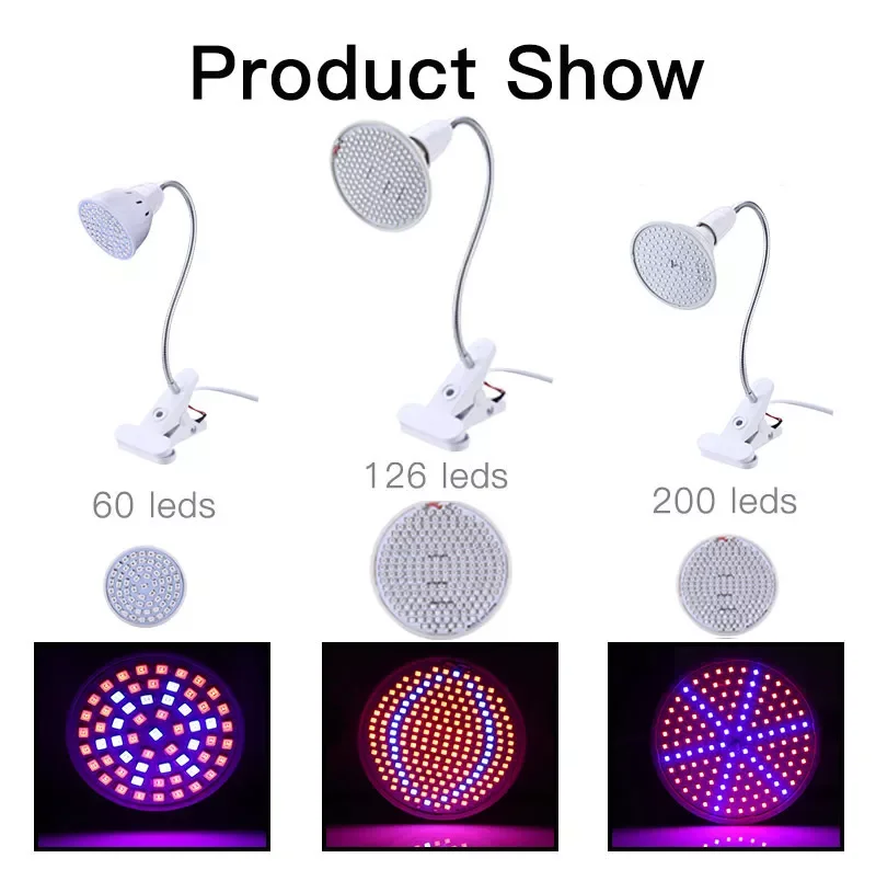 

Phytolamp For Plants E27 LED Grow Light Phytolamp Full Spectrum Phyto Lamp For Plants Horticultural Lamp For Seeding Flowers