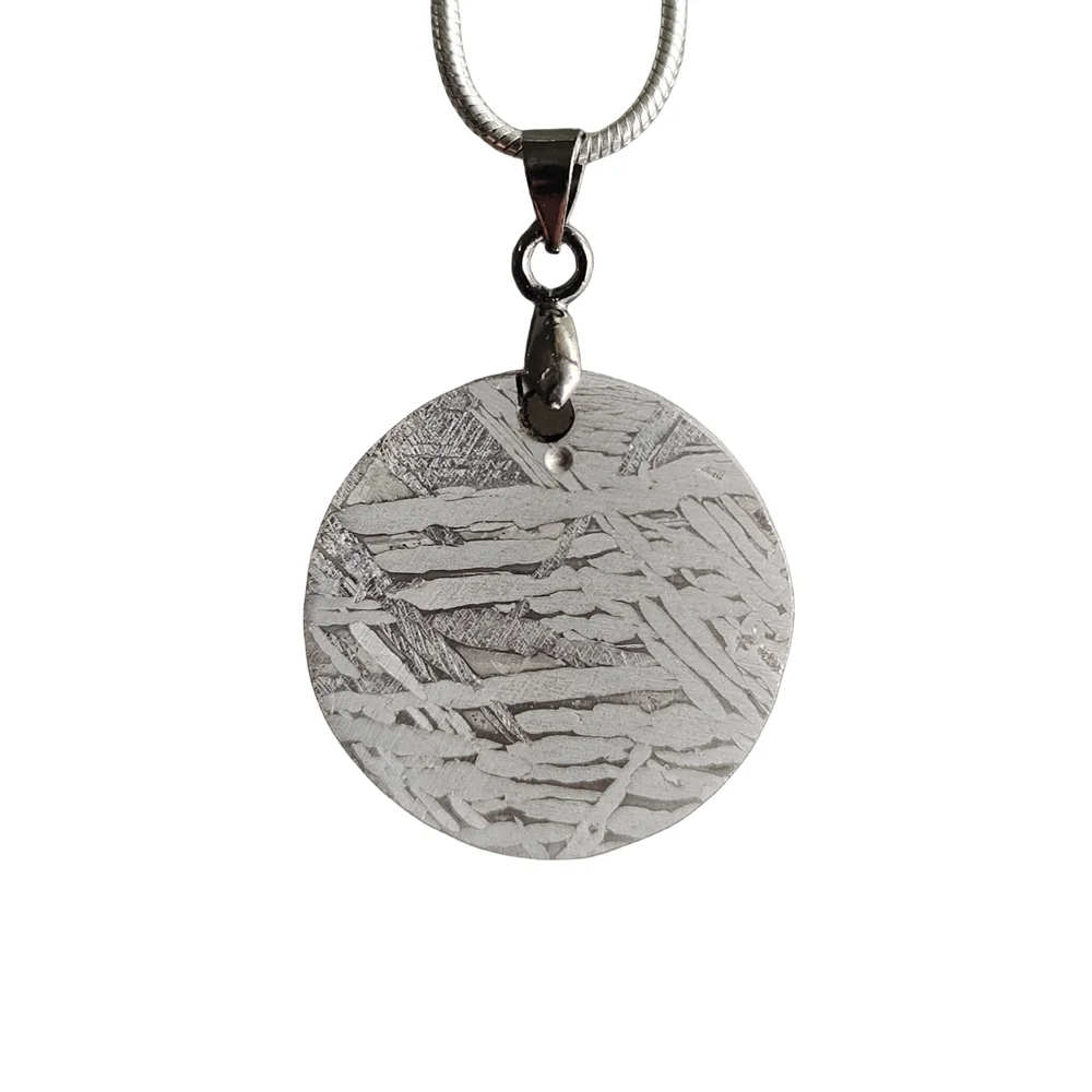Фото Подвеска Muonionalusta Iron Meteite Подвеска из натурального метеорита Коллекция материалов Meteorite - CD191 №2
