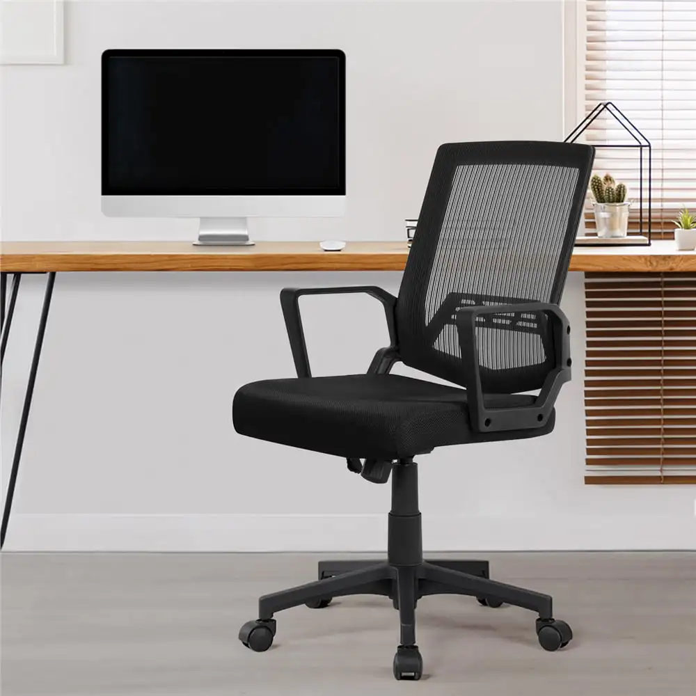 

Mid-Back Mesh Adjustable Ergonomic Computer Chair, Black