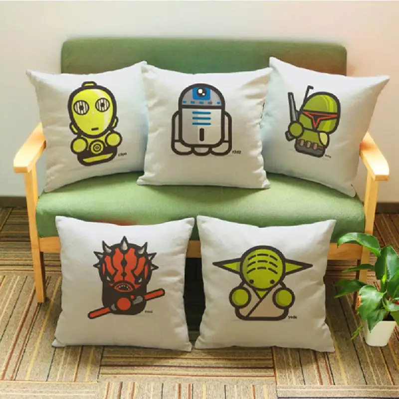 

45x45cm Cartoon Design Pillowcase Letter Alphabet Flower Polyester Cushion Cover Chair Sofa Home Decoration Pillow Cases New