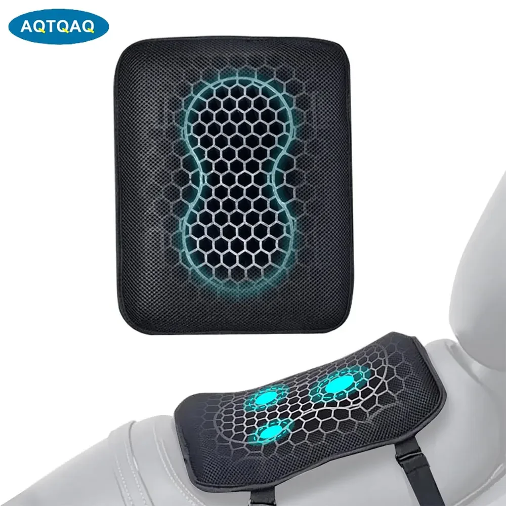 

Гелевая подушка для сиденья мотоцикла, подушка для сиденья, доступная для пассажиров заднего сидения, сотовая структура, дышащая, защита от занос, удар Absorption