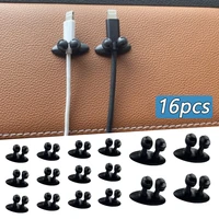 Car Mobile Phone Cable Manager Headphone Charger Line Clasp Clamp Organizer Auto Interior Clip Accessories