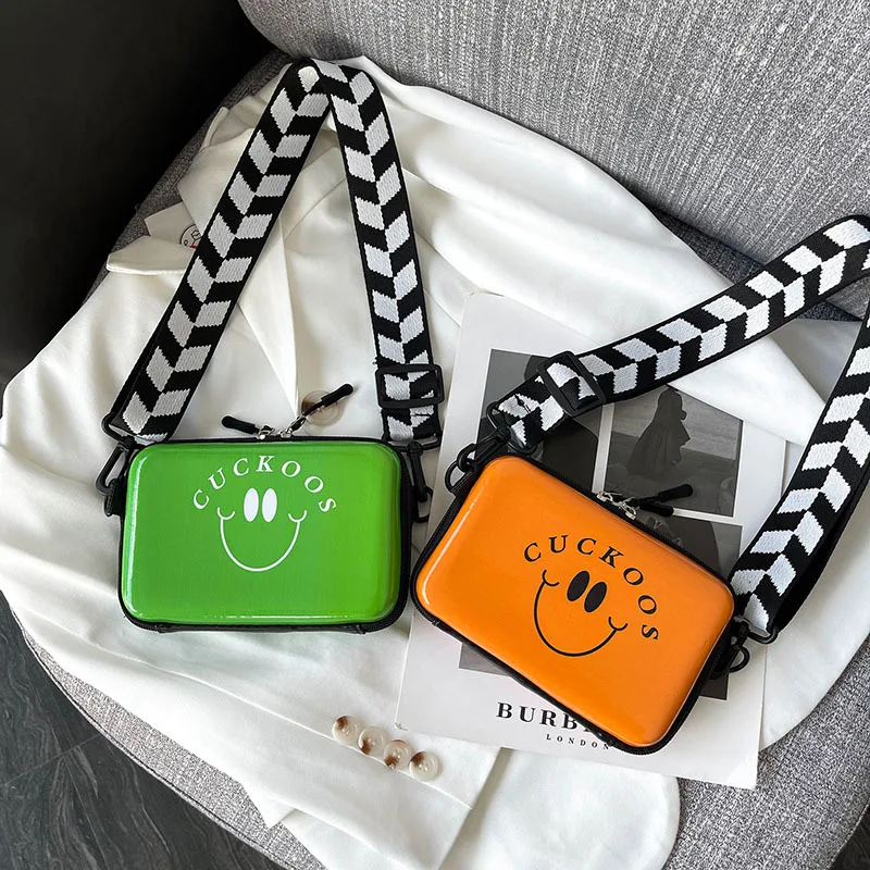 

Square Women Shoulder Bag 2022 New Fashion Smiley Bolso Mujer Chain Crossbody Bag Female Daily Shopping Sac A Main