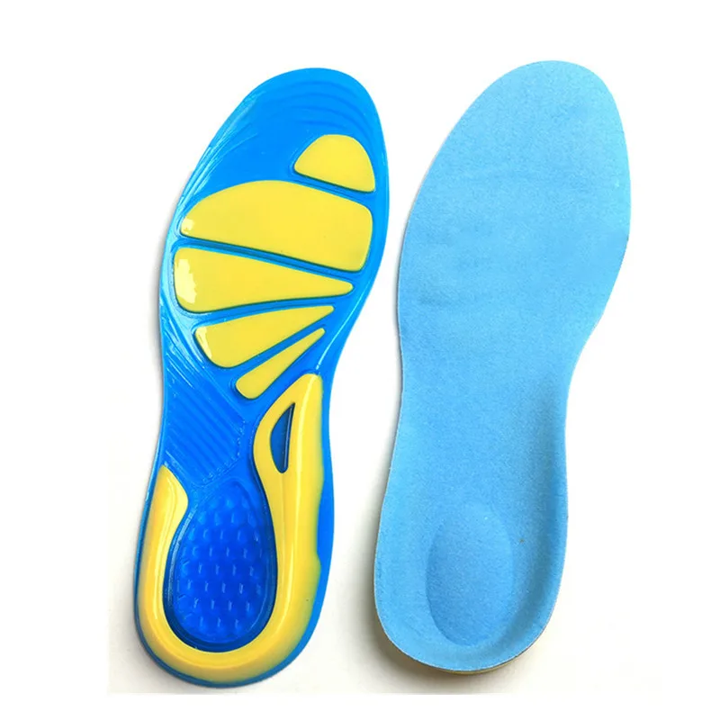 

Spring and summer silicone rubber sports insole and military insole Sport Running Gel Insoles Insert Cushion for Men Women