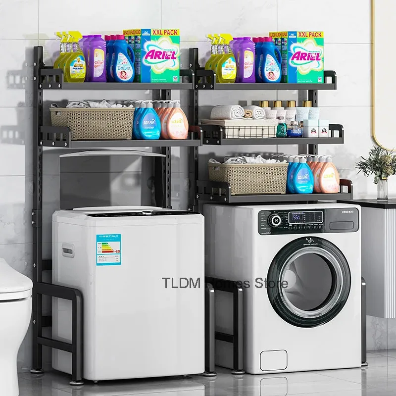 Регулируемая полка для стиральной машины шкафы хранения туалета в ванной