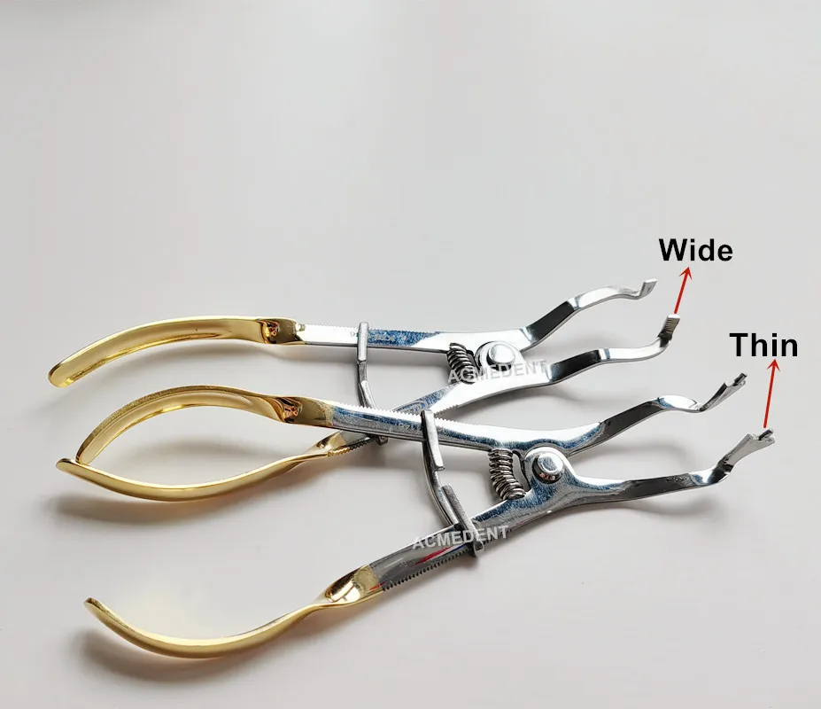 

Зубные щипцы с резиновым зажимом цвета слоновой кости