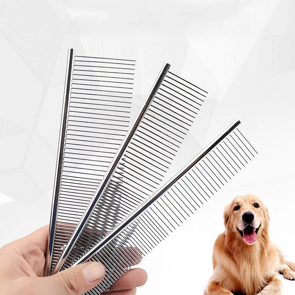 

Stainless Steel Pet Hair Removal Comb Dual-Use Dog Cat Grooming Hair Remover Brush Pet Massage Tangles Knots Comb Pet Supplies