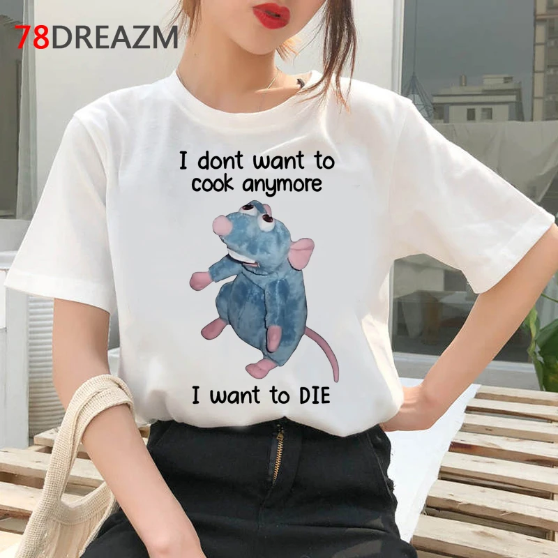 

I Dont Want To Cook anymore i want to die tshirt t shirt men harajuku japanese plus size ulzzang print top tees tshirt tumblr