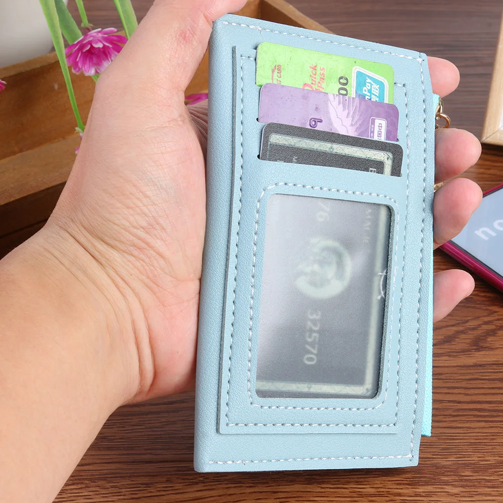 

Female Tassels Solid Wallet Mini Zipper Purse Card Holder Bag Multi-slot Clutch