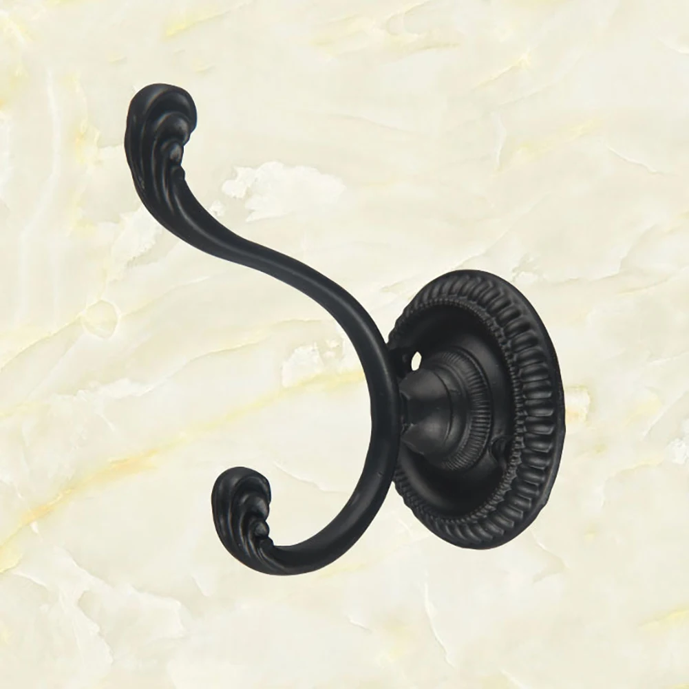 

Bronze Metal door wall hooks hanger Antique Hooks Wall Hanger Curved Buckle Horn Lock Clasp Hook For Wooden