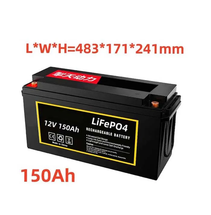 

12V 150Ah LiFePO4 Battery Built-in BMS Lithium Iron Phosphate Cell For RV Campers Golf Cart Off-Road Off-Grid Solar With Charger