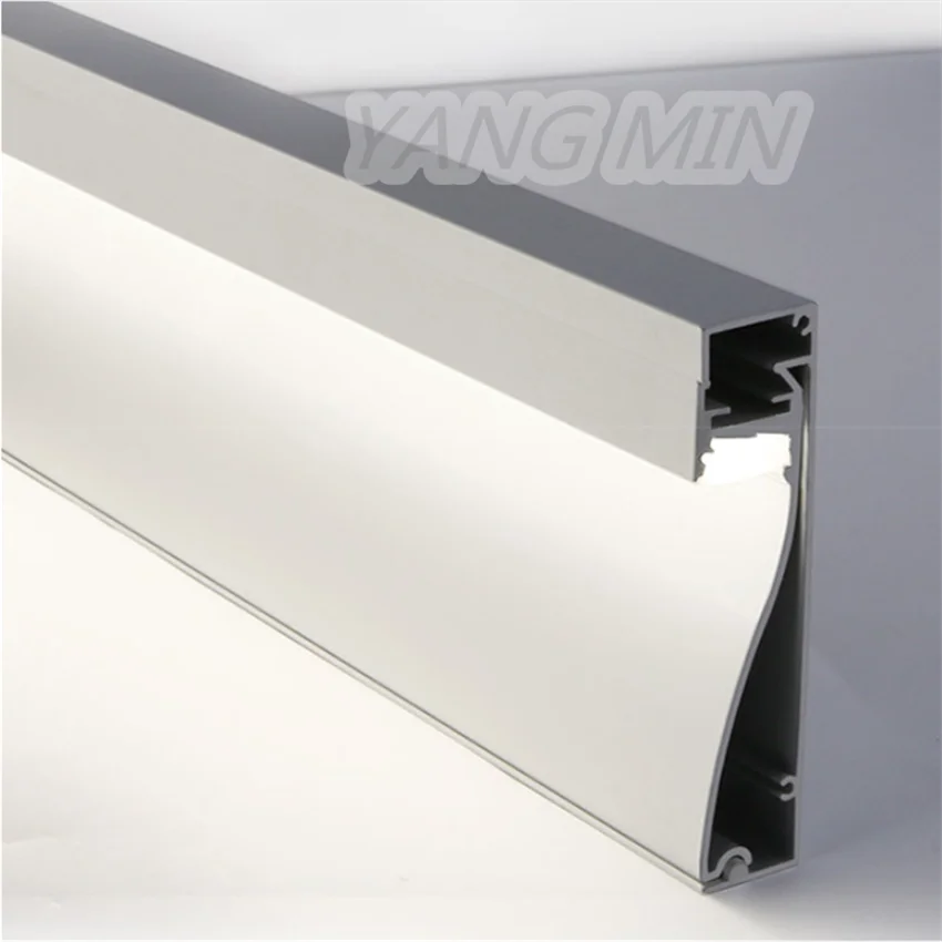 1m/pcs Skirting Board LED Profile Commercial Residential Floor Trim Cabinet Plinths