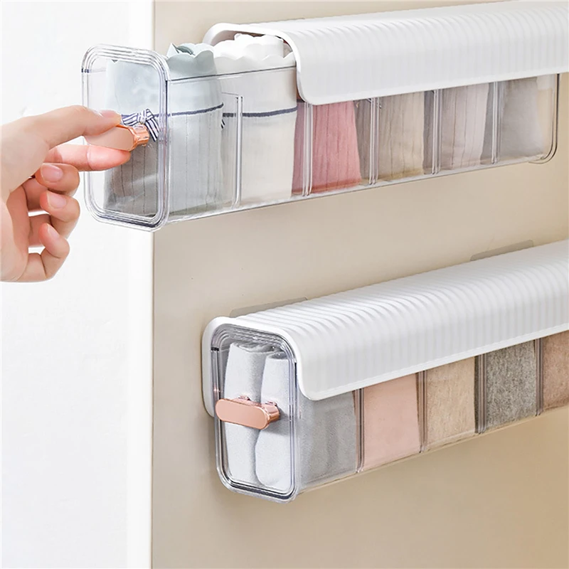 

Wardrobe Clothing Underwear Box Socks Closet Storage Multifunctional Wall Organizers Seasoning Mounted Box Drawer Compartment